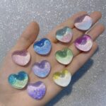 Colored hearts (10 pieces)